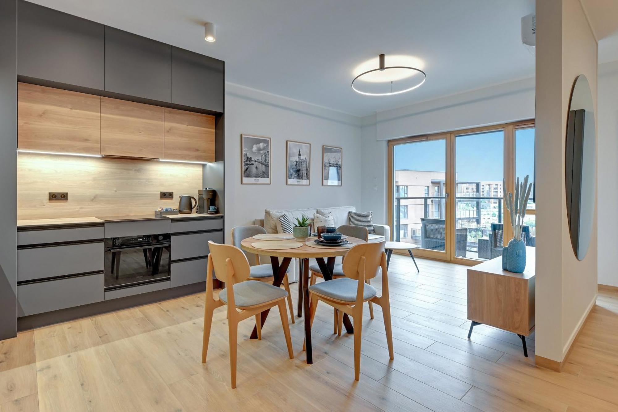 Nadmotlawie Estate Gym, Sauna & Parking By Downtown Apartments Gdansk Dış mekan fotoğraf