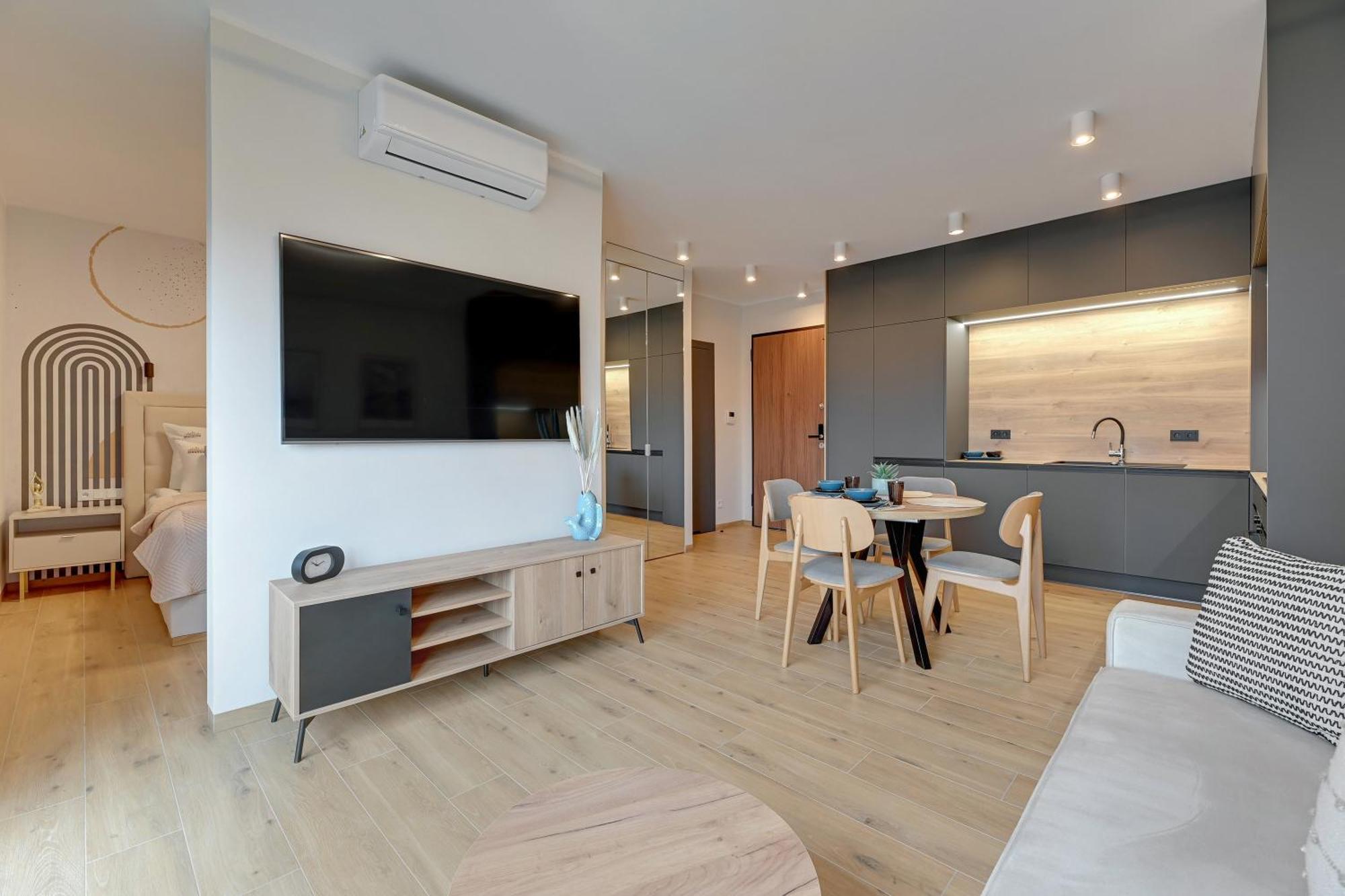 Nadmotlawie Estate Gym, Sauna & Parking By Downtown Apartments Gdansk Dış mekan fotoğraf