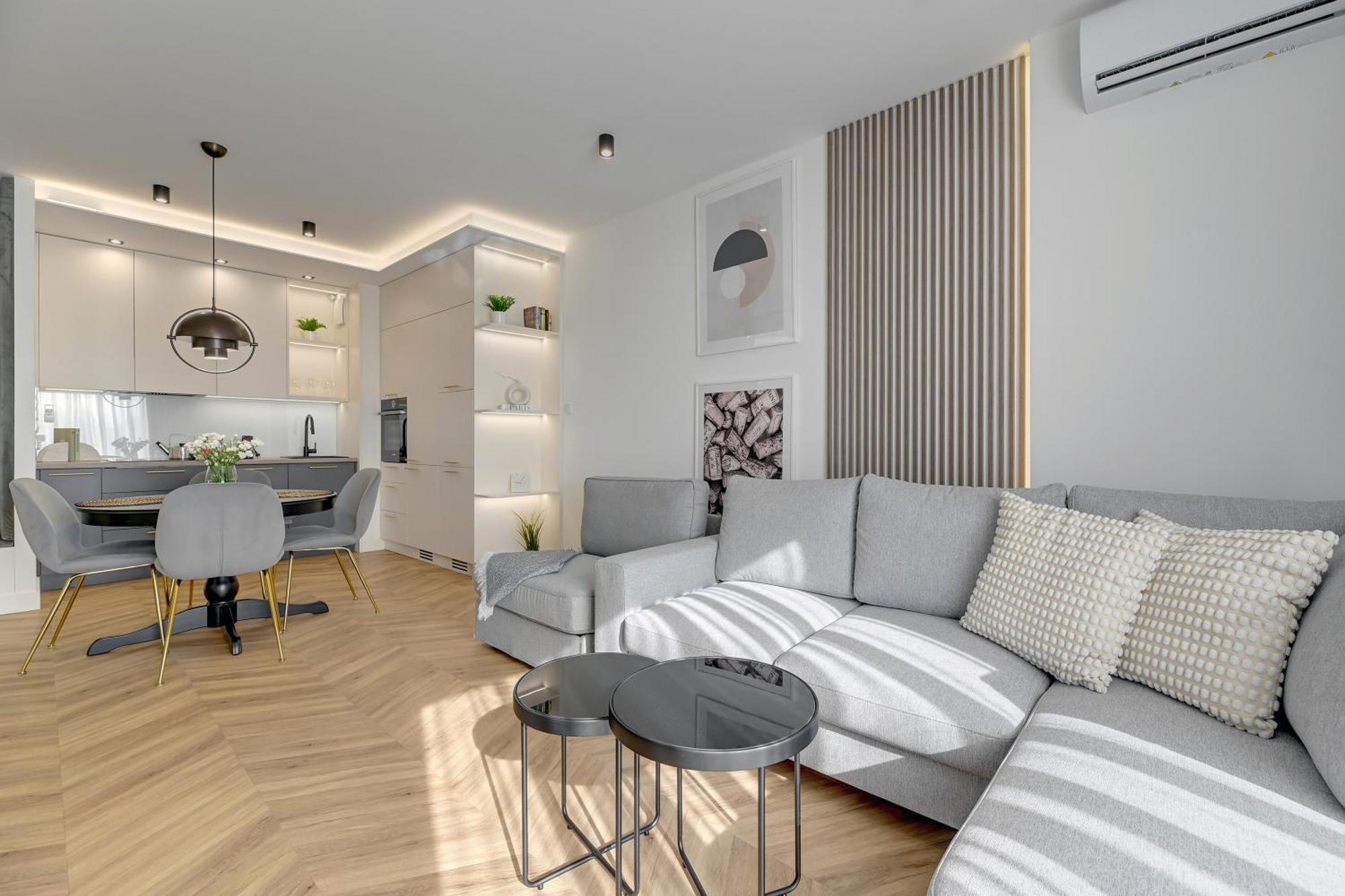 Nadmotlawie Estate Gym, Sauna & Parking By Downtown Apartments Gdansk Dış mekan fotoğraf